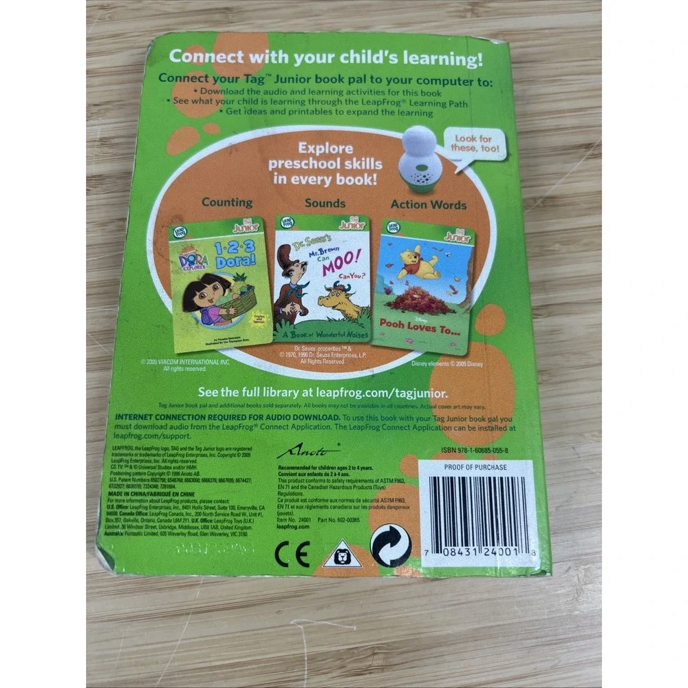 LeapFrog‎ TAG Book Lot – Fancy Nancy & Curious George (2 Books)